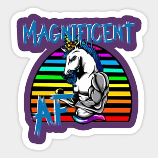 Swole Magnificent Unicorn Sticker